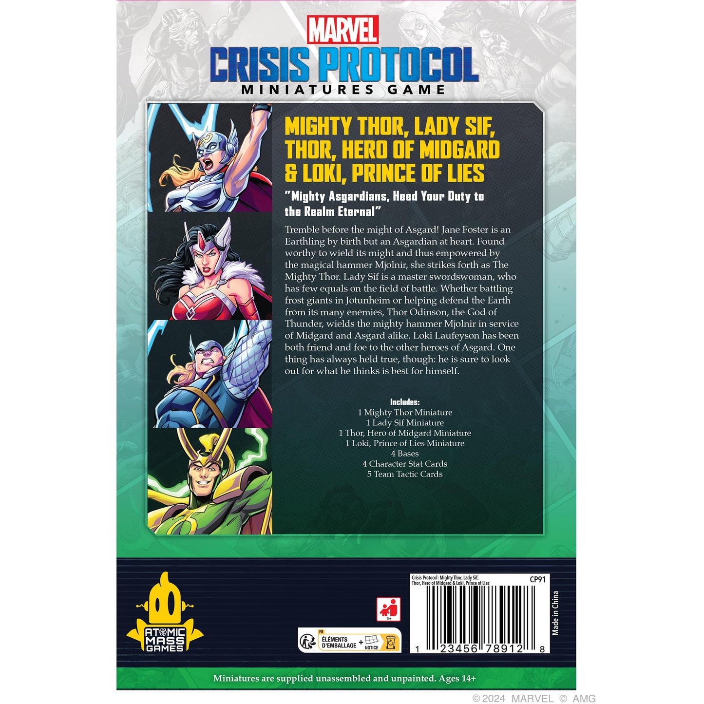 Marvel Crisis Protocol - Mighty Thor, Sif, Thor & Loki