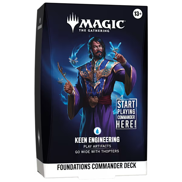 Magic: The Gathering - Mazo Commander Foundations: Keen Engineering (EN) - Mazo Preconstruido TCG
