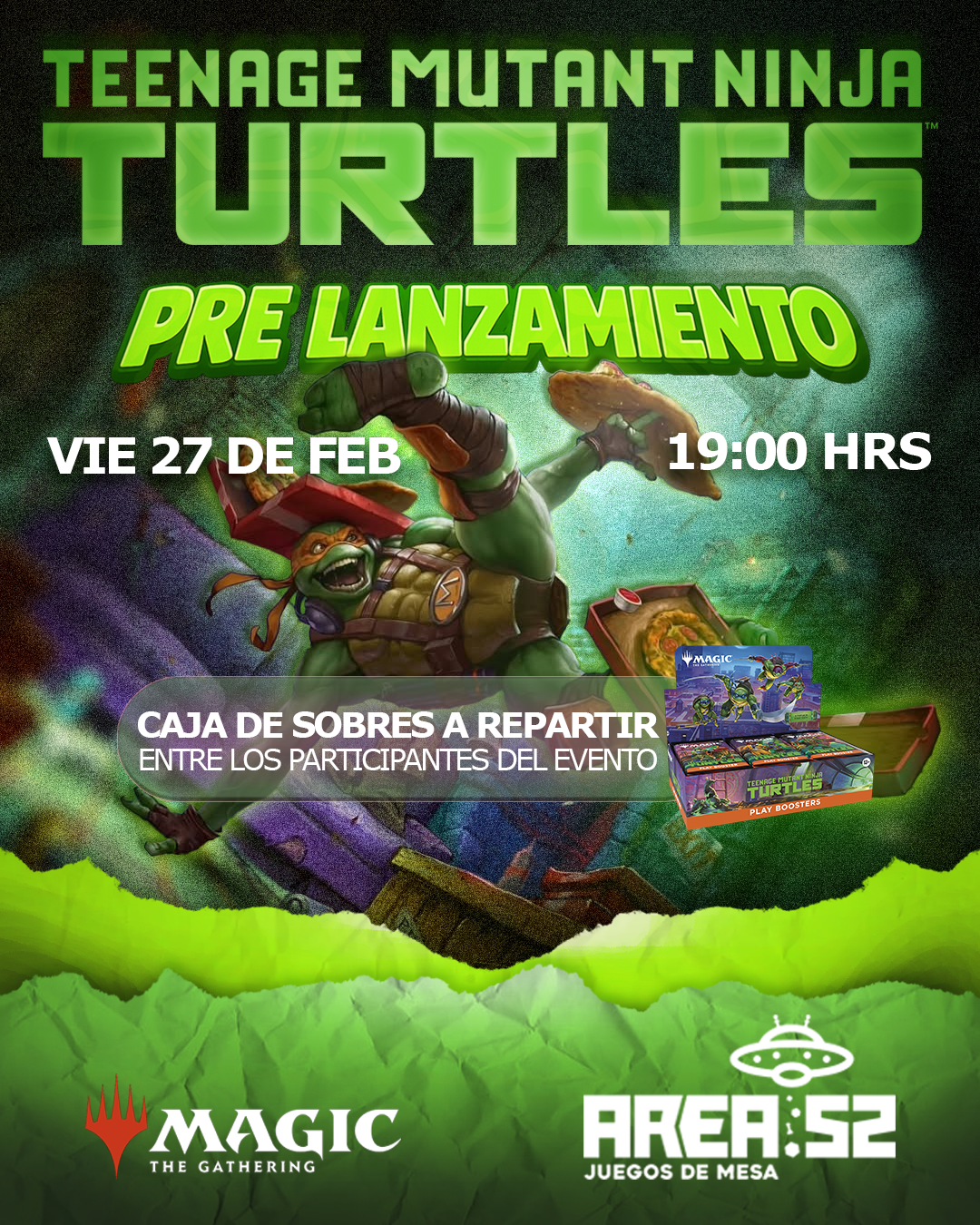 Inscripción Pre-Lanzamiento Magic: The Gathering - Teenage Mutant Ninja Turtles (TMNT) | 27 de Febrero