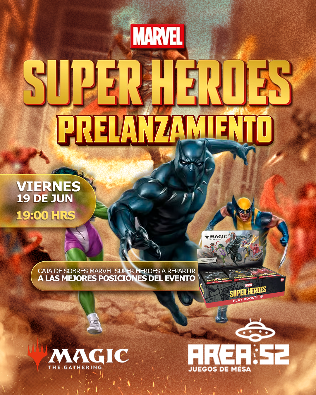 Inscripción — Pre lanzamiento Magic:the gathering - Marvel: Super Heroes