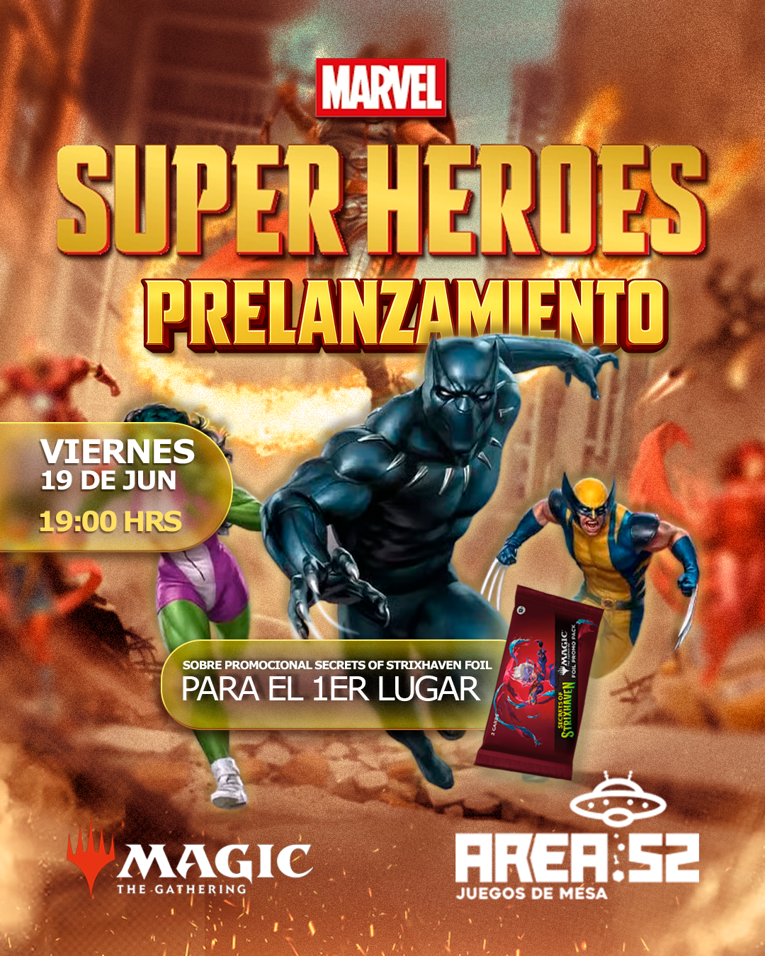 Inscripción — Pre lanzamiento Magic:the gathering - Marvel: Super Heroes