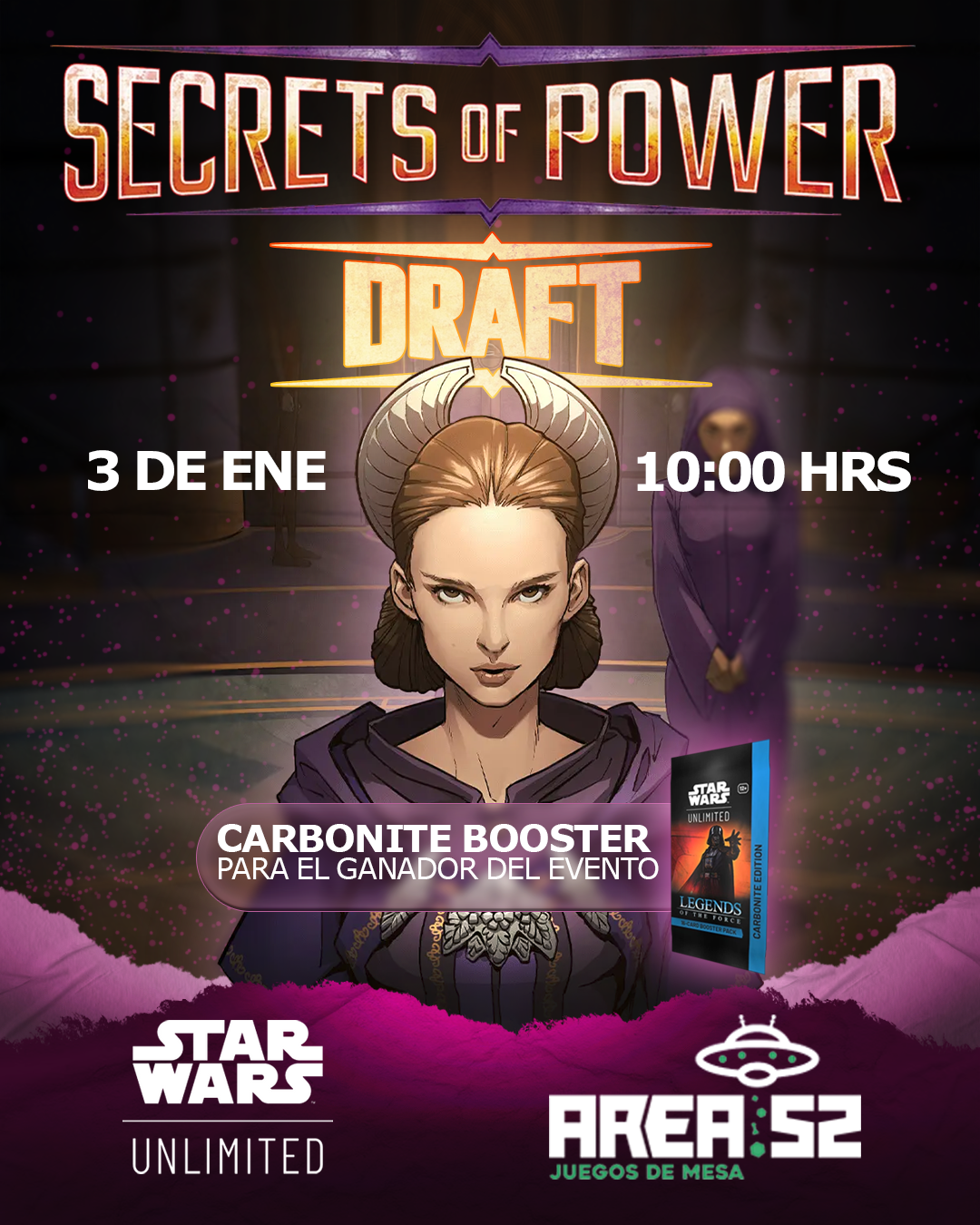 Inscripción Torneo Star Wars Unlimited: Draft de Año Nuevo - Evento Presencial