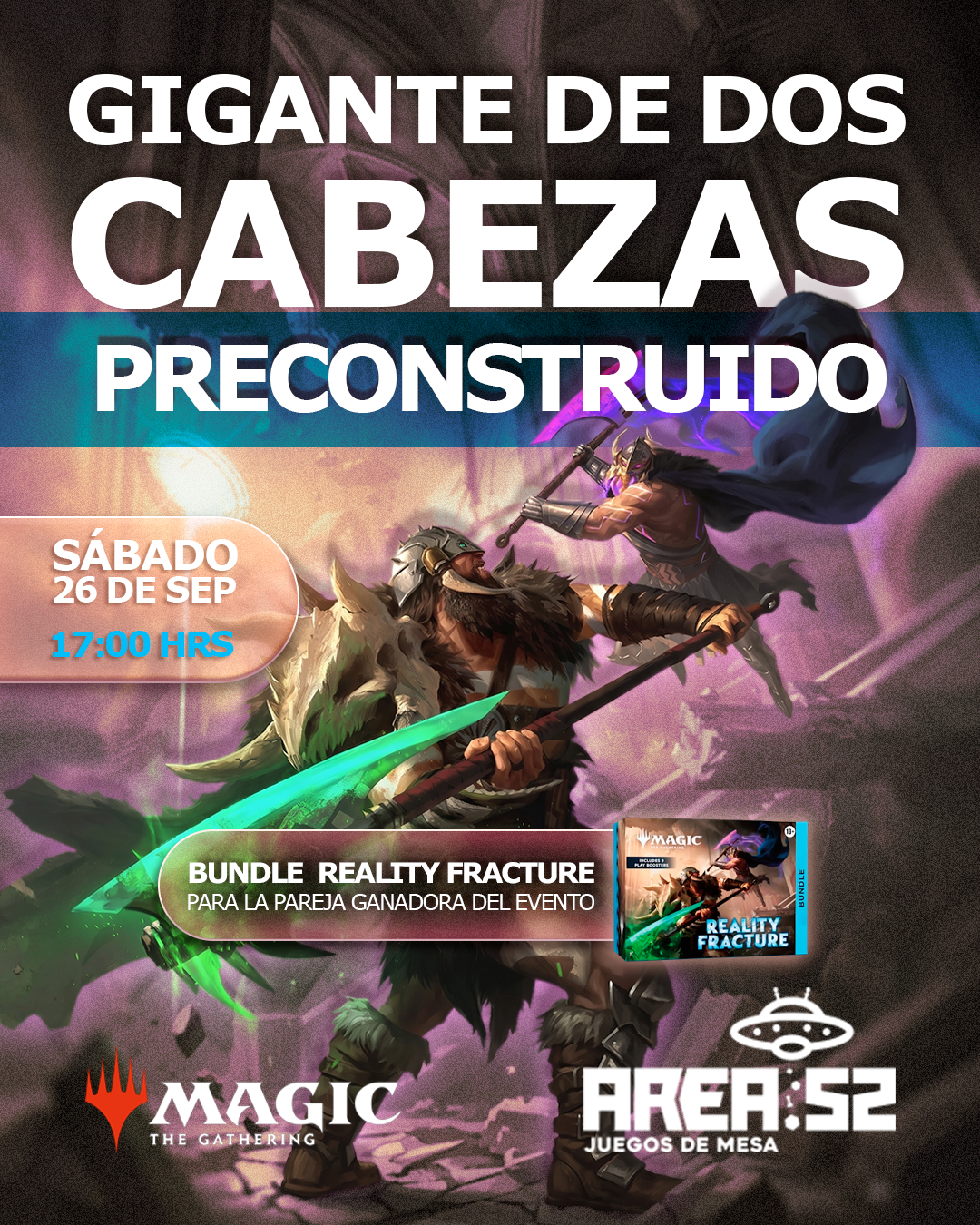 Inscripción — Magic: The gahtering - Gigante de dos cabezas preconstruido