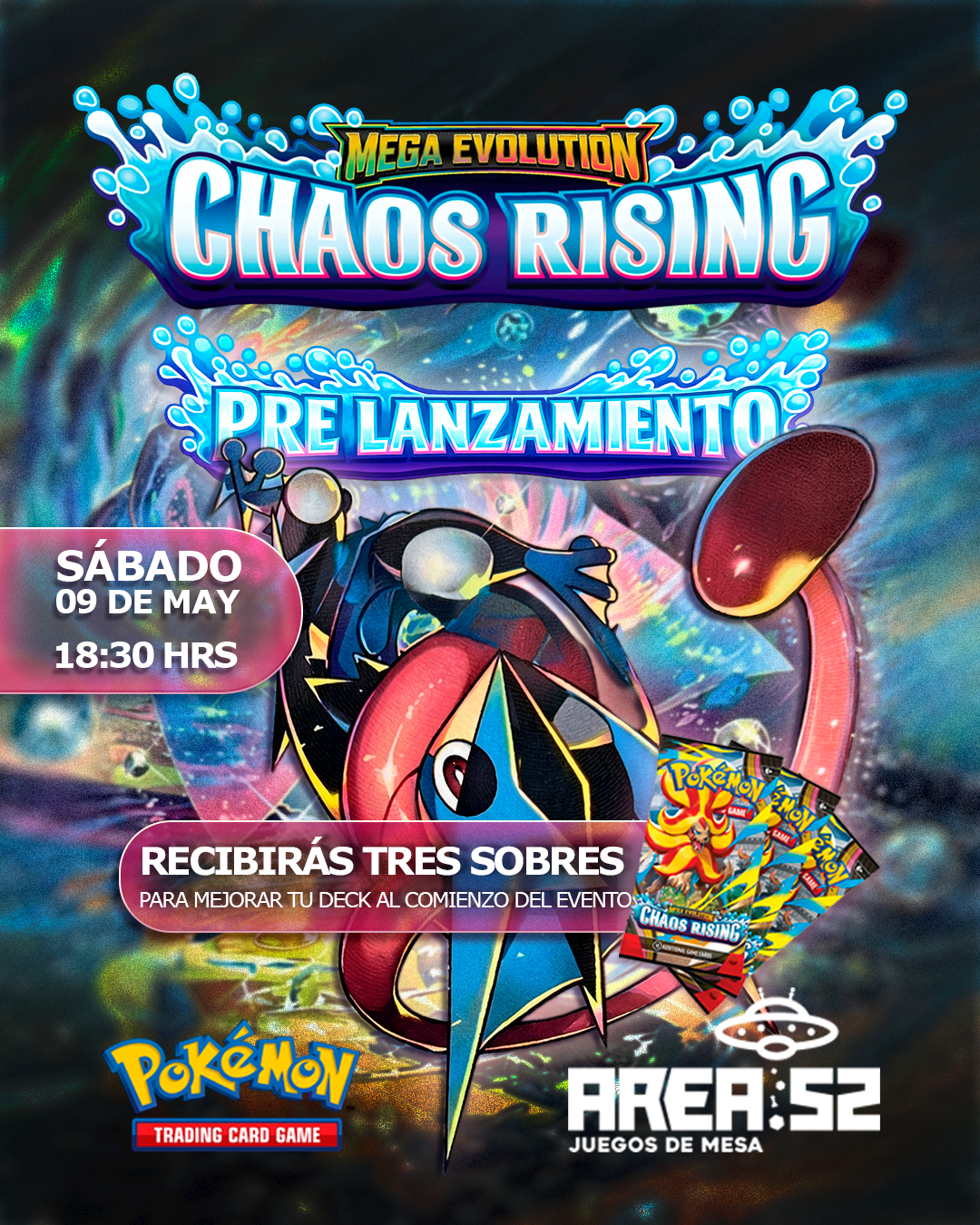 Inscripción — Pokemon - Pre lanzamiento Chaos rising (Horario PM)