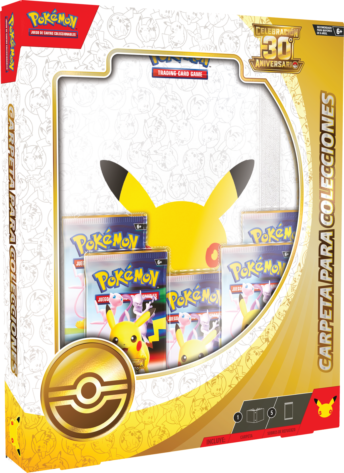 Pokémon TCG: Carpeta para Colecciones de Celebración 30.º Aniversario (30th Celebration Binder) inglés