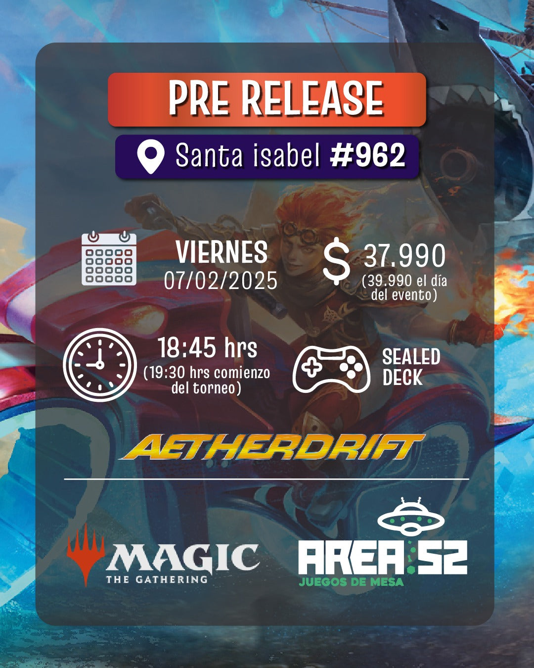 MTG: Pack de Prerelease Aetherdrift - Español