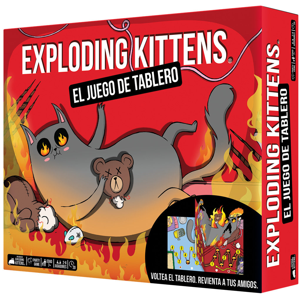 Exploding Kittens: El Juego de Tablero - Carrera de Estrategia (Board Game)