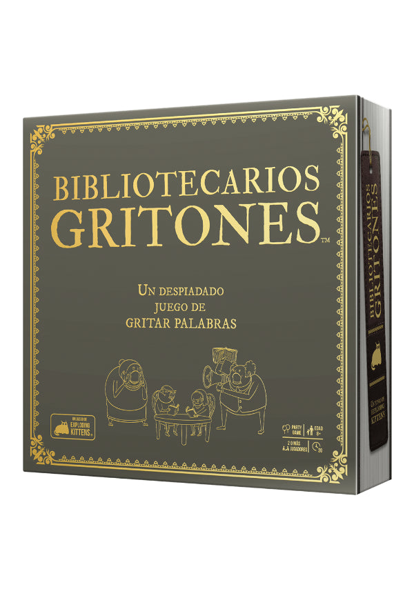 Bibliotecarios Gritones - Party Game de Velocidad (Exploding Kittens)
