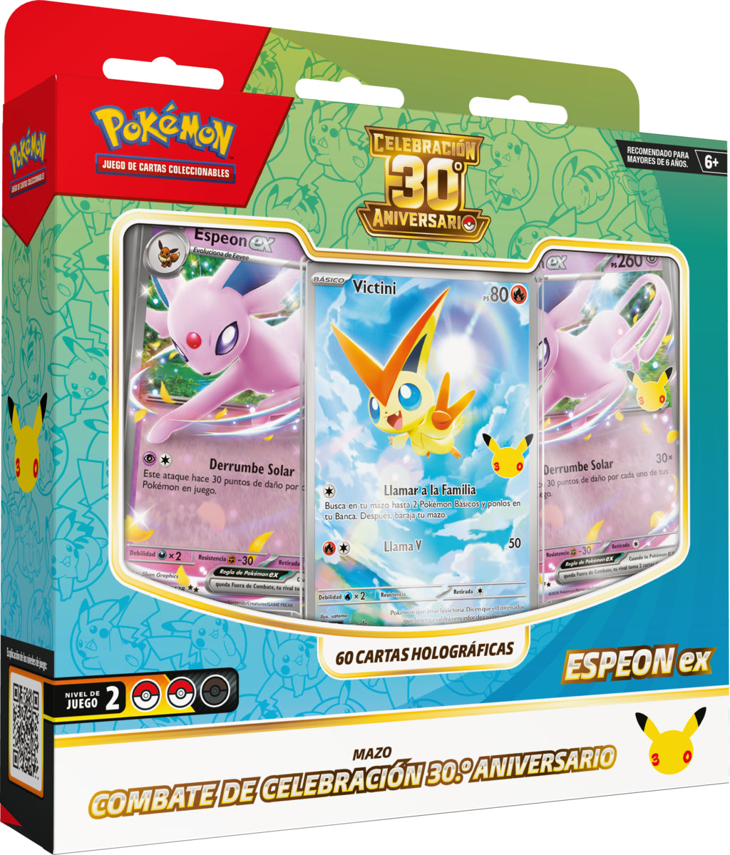 Pokémon TCG: 30th Celebration Battle Deck (Español) Espeon -  Preventa