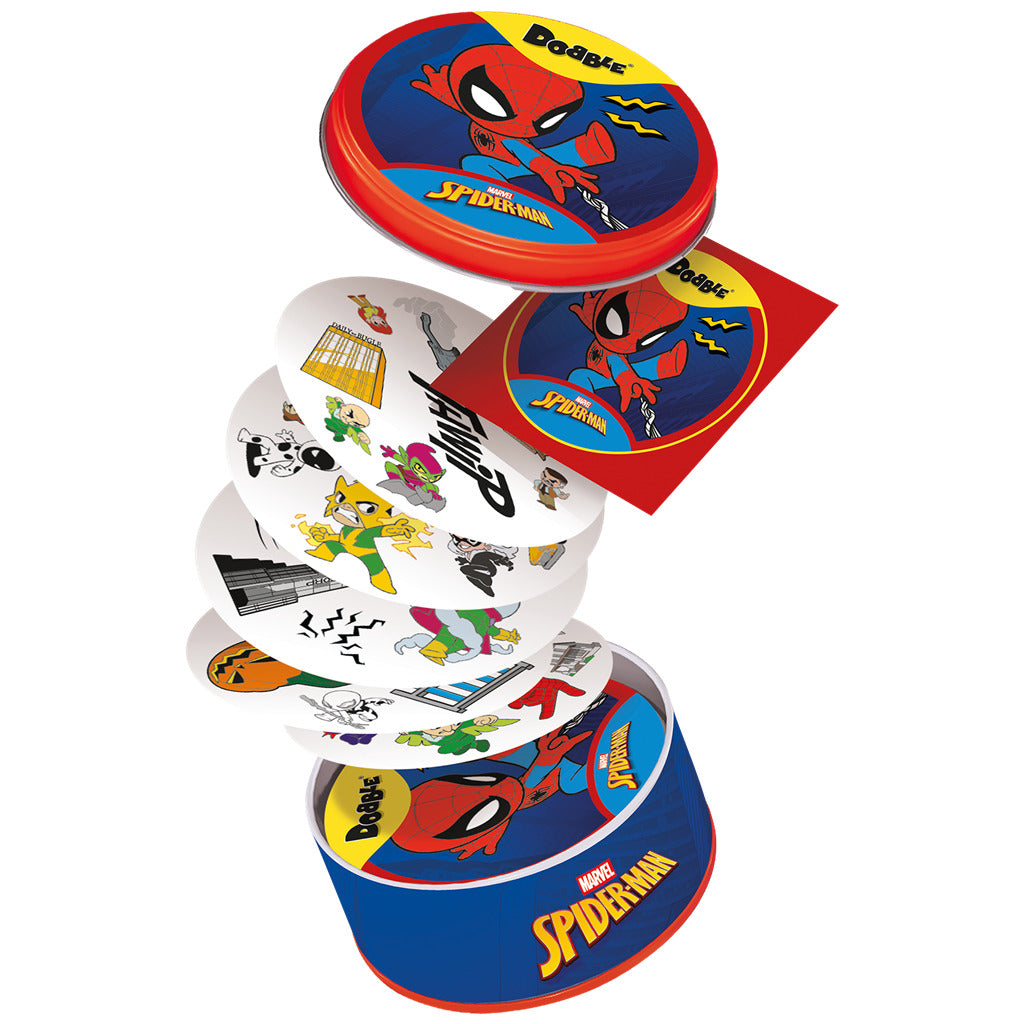 Dobble Spiderman — Juego de Mesa (Eco Sleeve)
