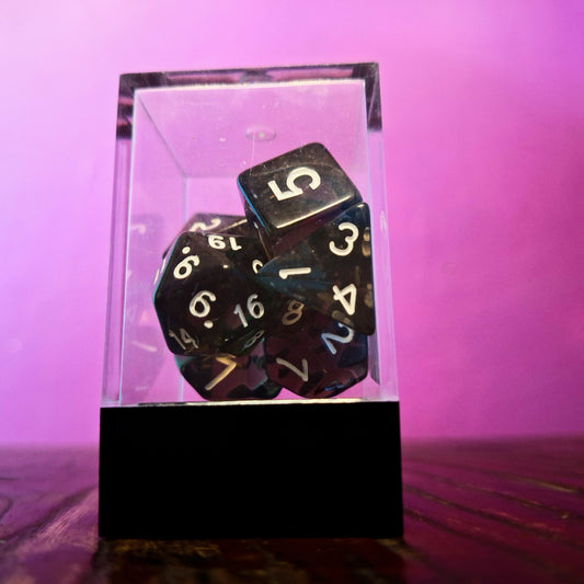 Set de Dados RPG Acrílico (7 piezas en caja)