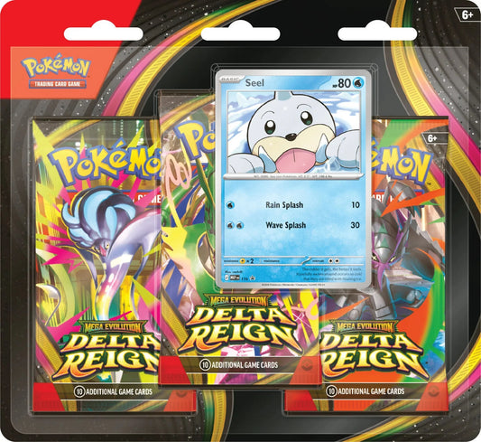 Pokémon TCG: Mega Evolution - Delta Reign - 3-Pack Blister (Inglés) - Preventa