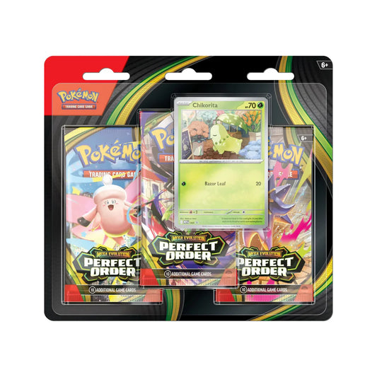 Pokémon TCG: Mega Evolution – Perfect Order - Blister de 3 Sobres (Carta Promo)