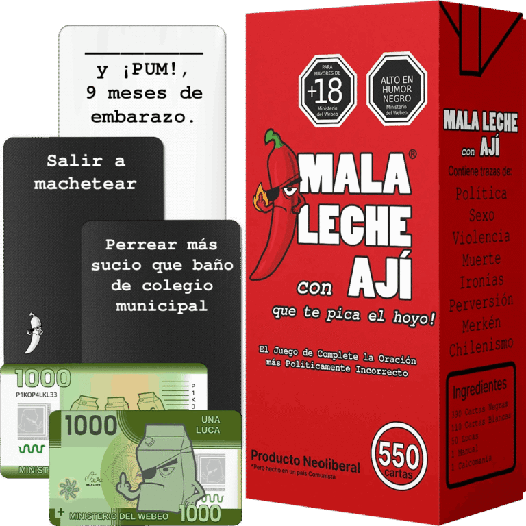 Mala Leche Original - Juego de Cartas de Humor Negro (Edición Chilena +18)