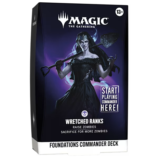 Magic: The Gathering - Mazo Commander Foundations: Necrotic Dominion (EN) - Mazo Preconstruido TCG