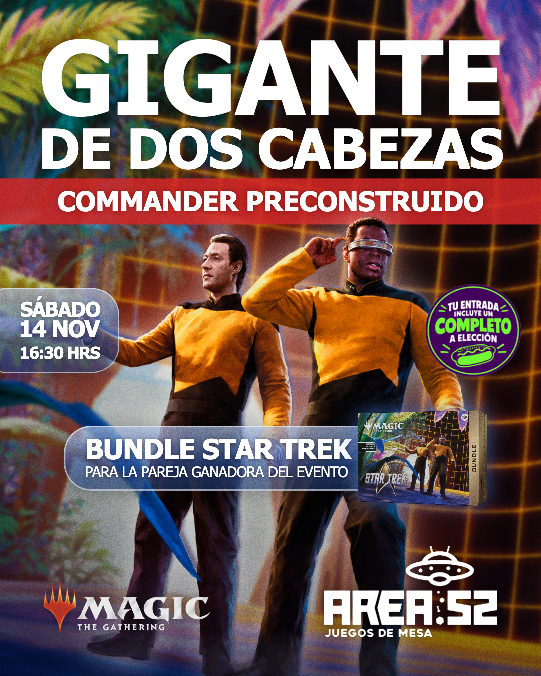 Inscripción — Magic: The gathering - Gigante de dos cabezas Commander preconstruido — Star trek