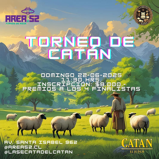 Inscripción Torneo Catán Santiago - Domingo 22 Junio | Área52