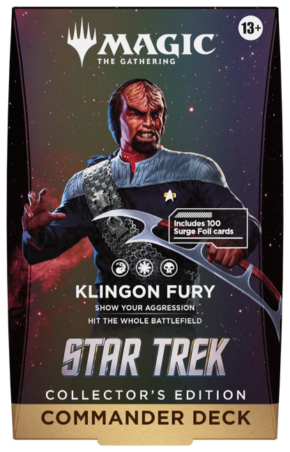 Magic: The Gathering Star Trek: Klingon Fury Collector's Edition - Commander Deck (Inglés) [Preventa]