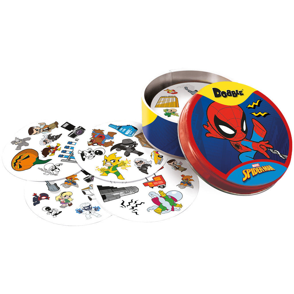 Dobble Spiderman — Juego de Mesa (Eco Sleeve)