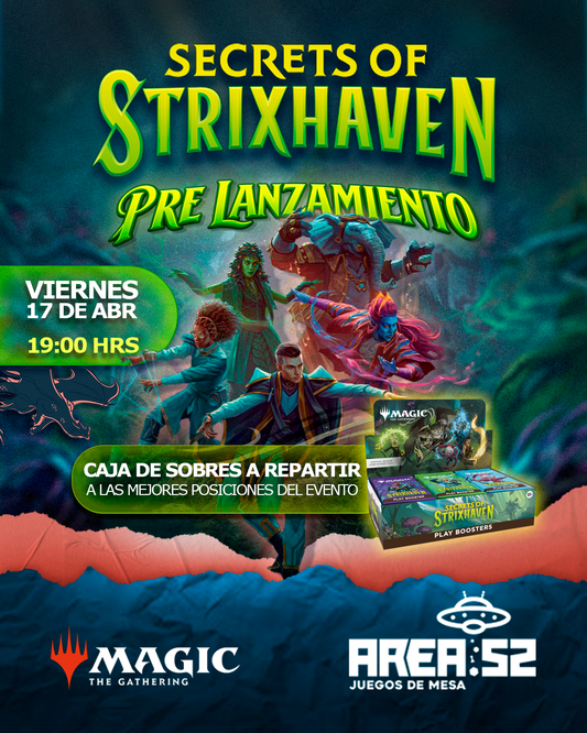 Inscripción — Pre lanzamiento Magic:the gathering - Strixhaven Viernes 17 Abril