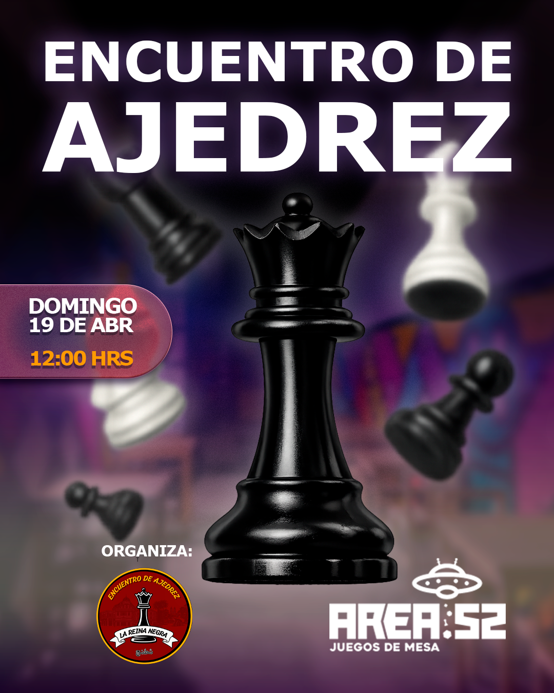 Inscripción — Encuentro de Ajedrez - La Reina negra