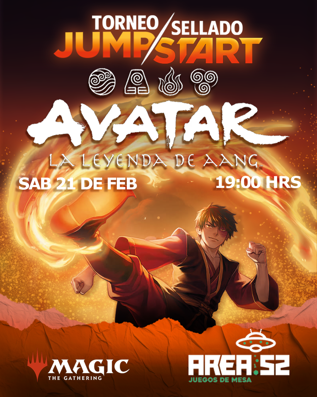 Inscripción Evento Magic: The Gathering - Jumpstart: Avatar The Last Airbender