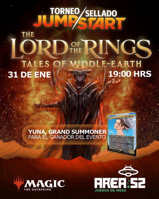 Inscripción Torneo Sellado Magic: Jumpstart El Señor de los Anillos  (Sáb 31 Enero)