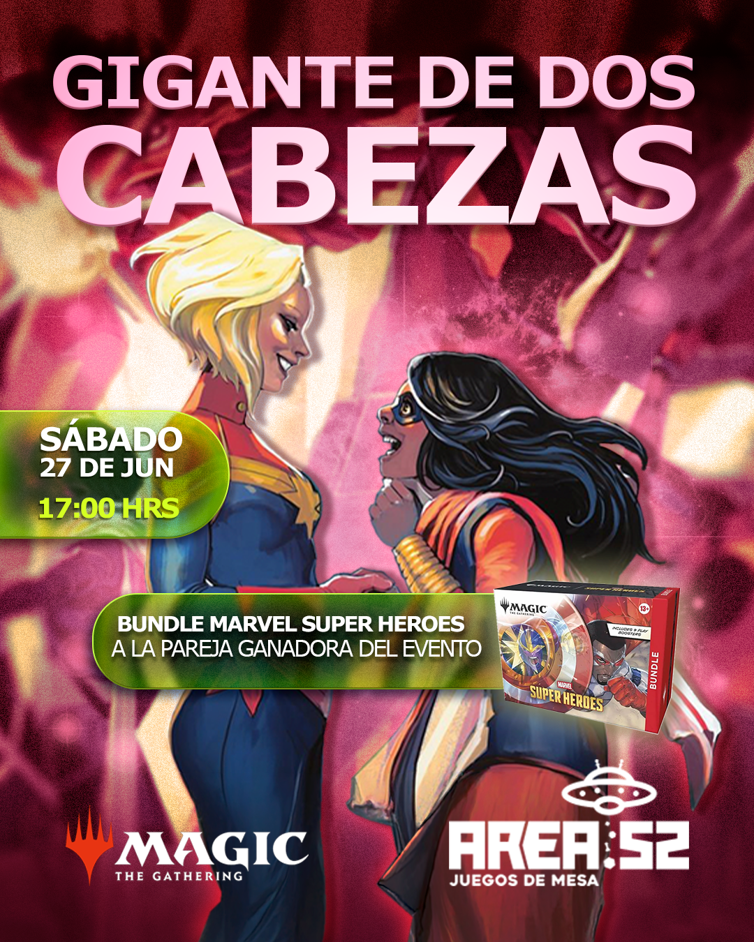 Inscripción — Magic:The gathering - Gigante de dos cabezas Marvel Super Heroes