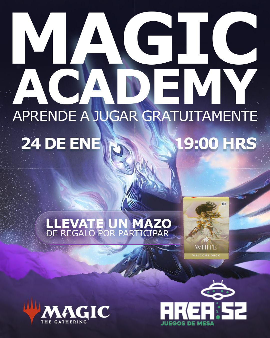 Magic Academy: Aprende a Jugar Magic The Gathering - Ticket de Inscripción Gratuito (Sábado 24 de Enero)