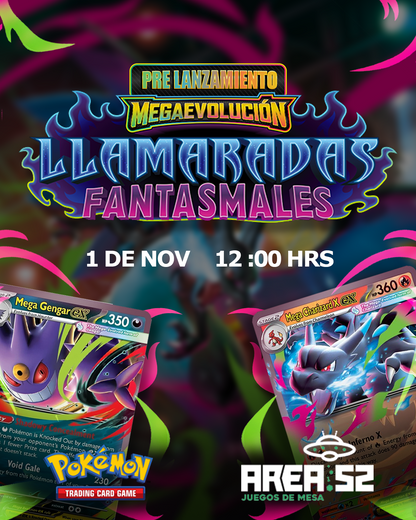 Torneo Prelanzamiento Pokémon TCG: Megaevolución-Llamaradas Fantasmales (Sábado 1 de Noviembre) - Evento