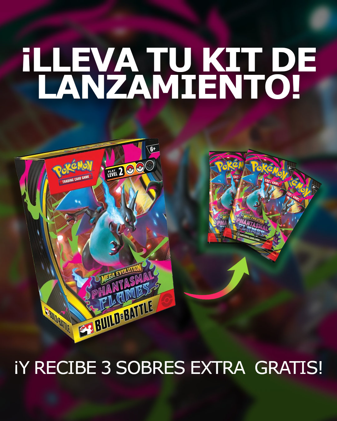 Torneo Prelanzamiento Pokémon TCG: Megaevolución-Llamaradas Fantasmales (Sábado 1 de Noviembre) - Evento
