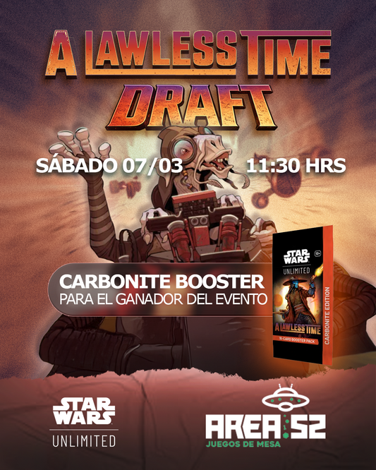 Entrada Torneo Draft Star Wars: Unlimited – A Lawless Time - Evento TCG (Sábado 07/03)