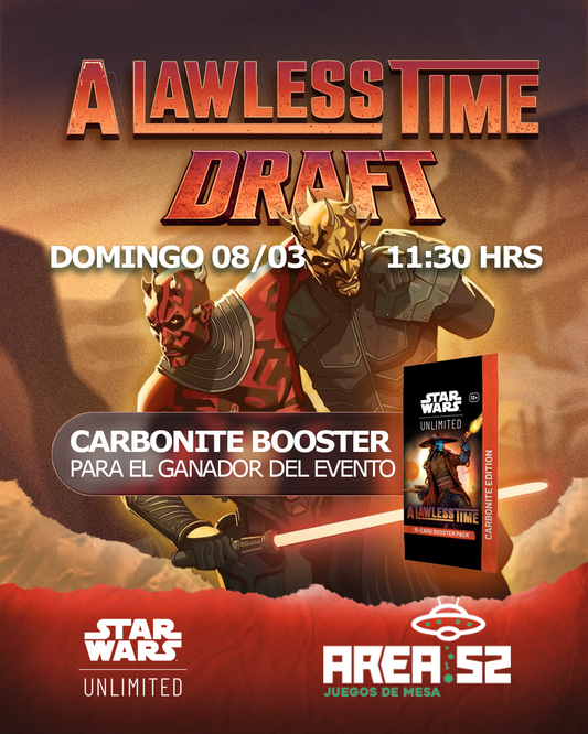 Entrada Torneo Draft Star Wars: Unlimited – A Lawless Time - Evento TCG (Domingo 08/03)
