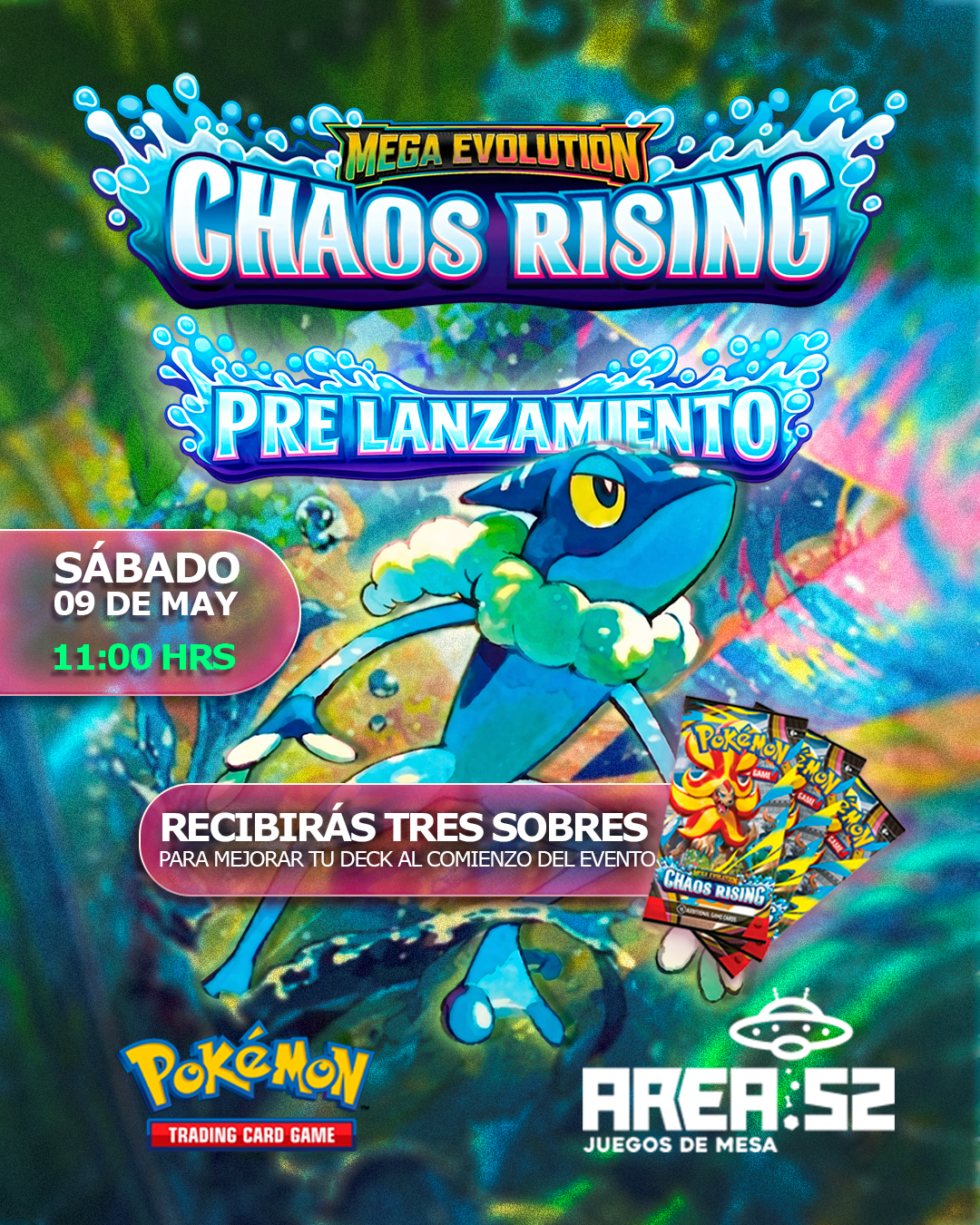 Inscripción — Pokemon - Pre lanzamiento Chaos rising (Horario AM)