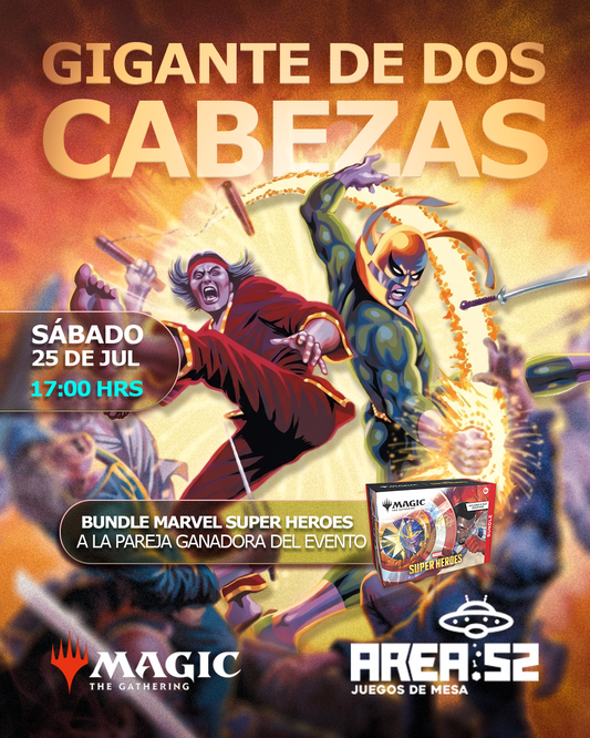 Inscripción — Magic:The gathering - Gigante de dos cabezas commander pre construido - Marvel Super Heroes