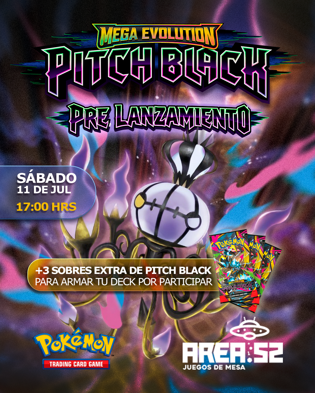 Inscripción — Pokemon - Pre lanzamiento Pitch black  (Horario PM)