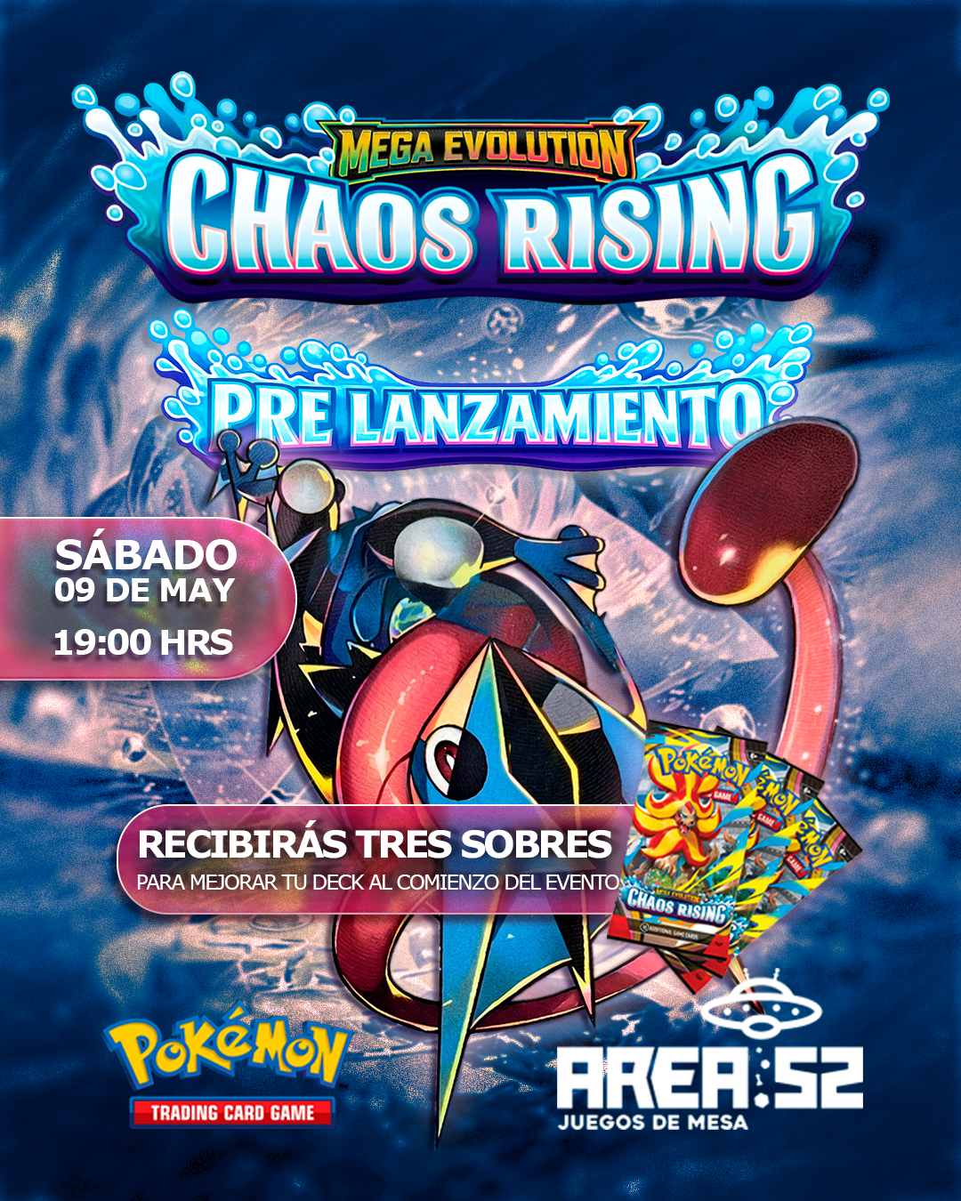 Inscripción — Pokemon - Pre lanzamiento Chaos rising (Horario PM)