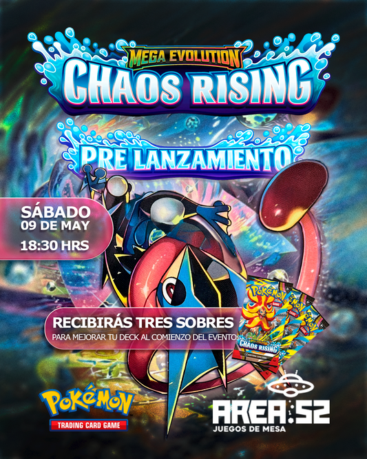Inscripción — Pokemon - Pre lanzamiento Chaos rising (Horario PM)