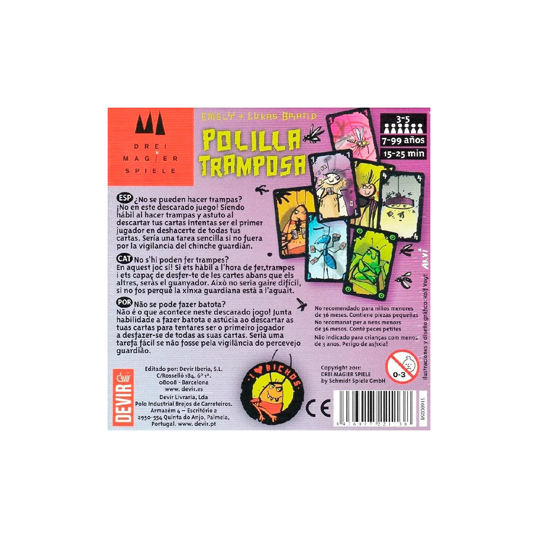 Polilla Tramposa - Juego de Cartas Party Game