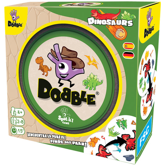 Dobble Dinosaurs — Juego de Mesa (Eco Sleeve)