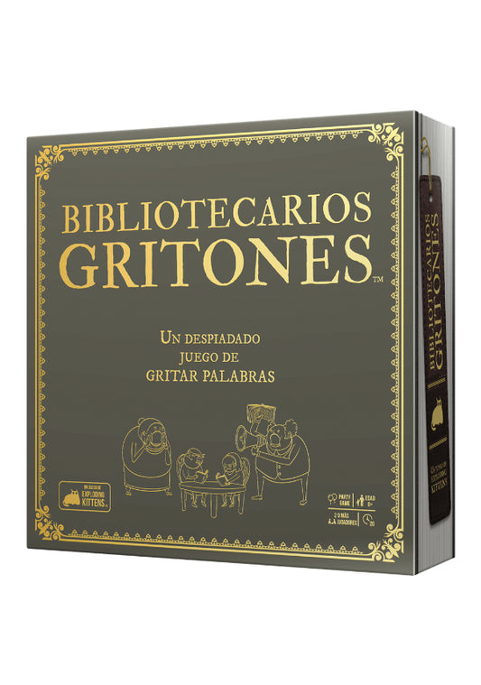Bibliotecarios Gritones - Party Game de Velocidad (Exploding Kittens)