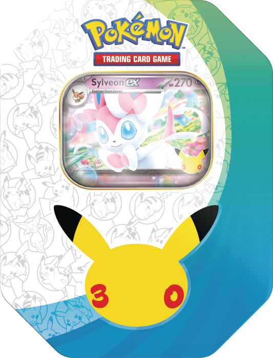 Pokémon TCG: 30th Celebration - ex Tin Sylveon (Inglés) - Preventa TCG