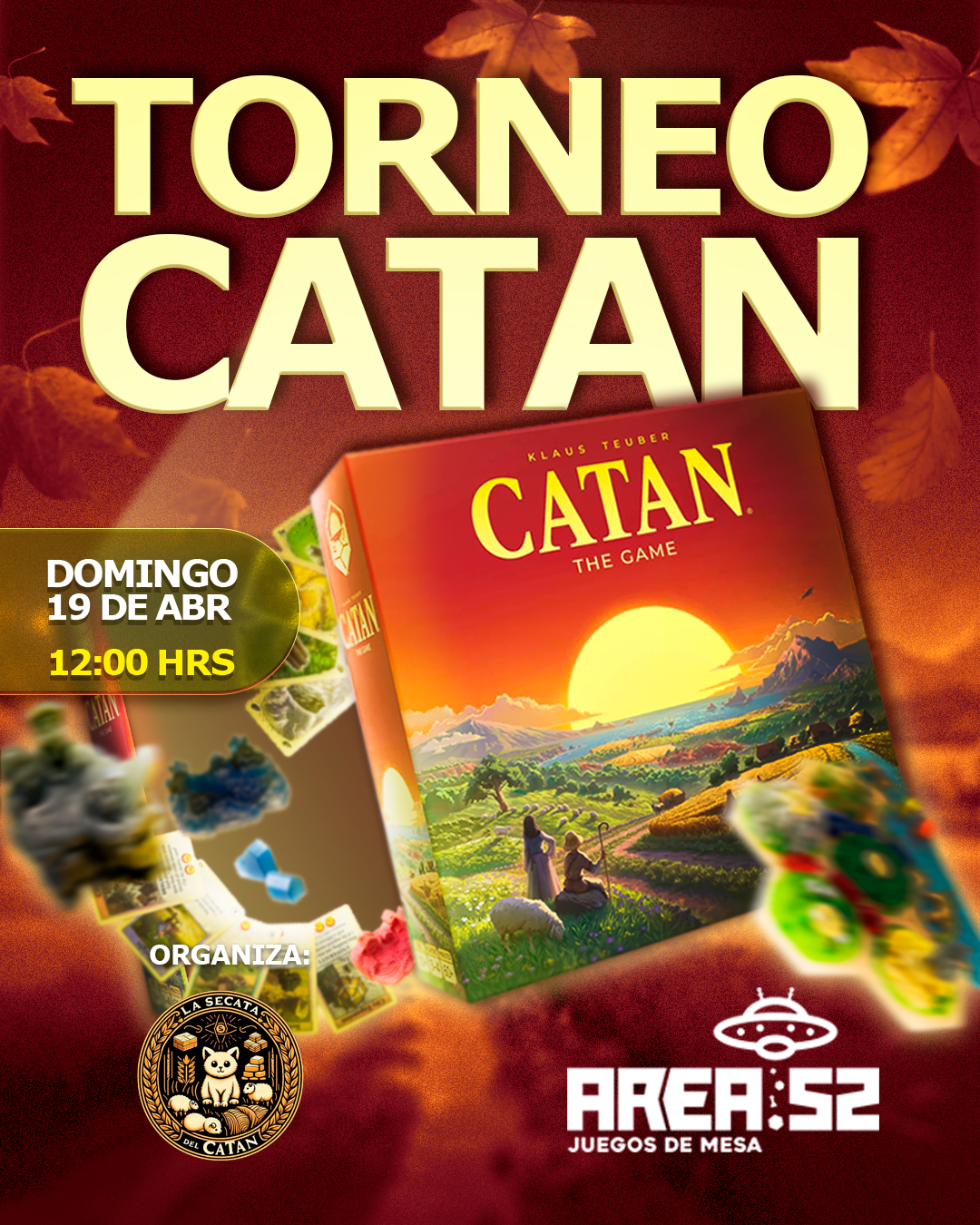 Inscripción — Torneo catan Secata - Domingo 19 Abril